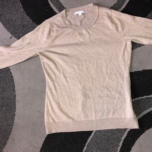 Tan sweater with glitter